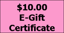 E Gift Certificate $10.00